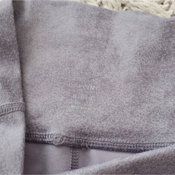 NWT AERIE Coated Faux Leather Light Mauve Limited Edition Leggings- M - Picture 7 of 8